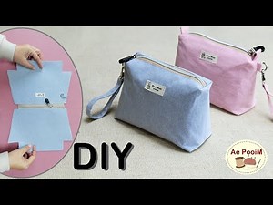 How to make zipper pouch bag | Easy sewing project!