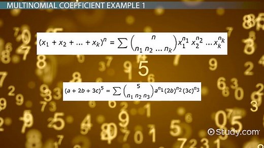 Multinomial Coefficient | Theorem, Formula & Examples