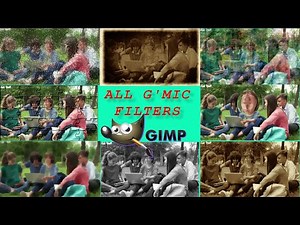 ALL G'MIC FILTERS IN GIMP | G'MIC FREE GIMP FILTERS | GIMP FREE PHOTO EDITOR