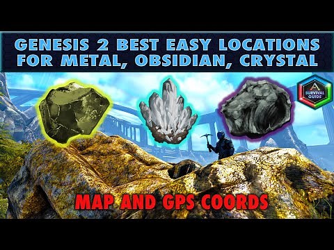 The Best Metal Locations on Ark Genesis 2 - The Easiest Ways to get Metal, Obsidian, and Crystal