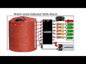 Water Tank Level Indicator Automatic using ULN2003ic
