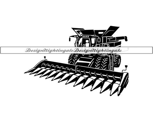 Combine Harvester SVG, Tractor Farm Clipart (digital Files) - Etsy