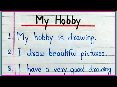 10 lines on my hobby | Essay on my hobby in English | My hobby drawing essay in English