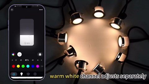 LED Deck Lights Kit, 30 Pack Φ1.22" Low Voltage WiFi Smart Recessed RGBW Deck Lighting with App/Voice Control, Waterproof IP67 In Ground Landscape Lighting for Outdoor Stairs Steps Floor Decor, Black