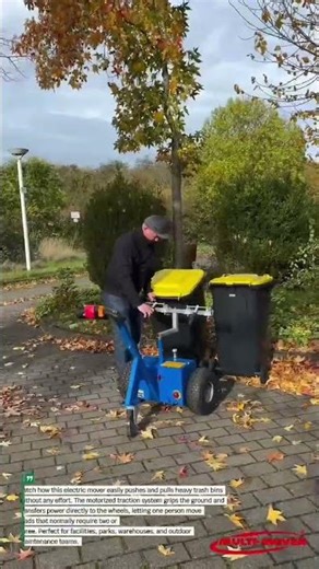 Power Cart That Moves Heavy Trash Bins Like Nothing! #fypUSA #tooltok #viraltools