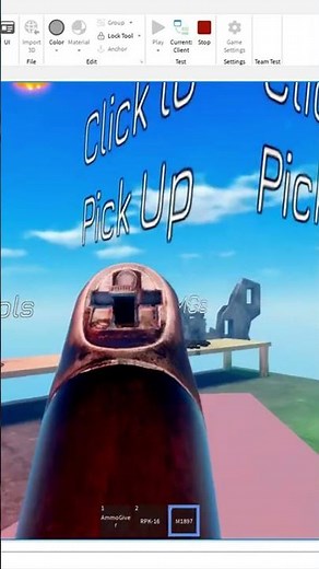 REALISTIC CUSTOM ACS GUN SYSTEM (shorts) #roblox #robloxshorts