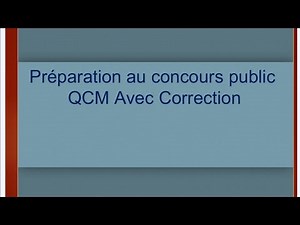 Préparation au concours 60 QCM avec corrigé(gestion-comptabilité-Finance)