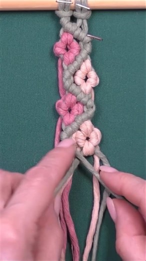 DIY Flower Knot Chain Easy #macrame
