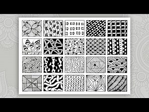 20 easy zentangle patterns for beginners ✺ Zentangle patterns step by step