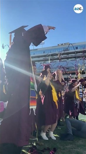 Arizona State University undergraduate students celebrate winter commencement