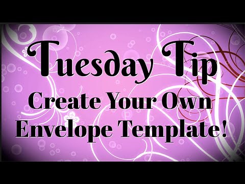 How to Create an Easy Envelope Template!