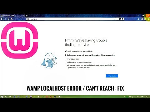 Can't Reach Localhost in WAMP Server / localhost error - Fix .