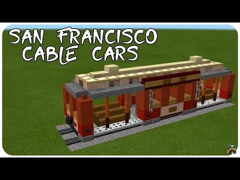 How to Build a Tram in Minecraft (San Francisco Cable Cars) Minecraft Tram Tutorial