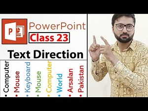 How to change Text Direction in PowerPoint - Class 23