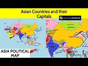 Asian countries and their capitals - Asia political map