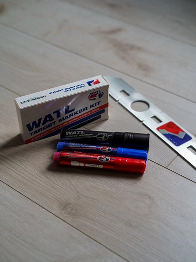 Axe Throwing Target Builder Kit (Refillable Markers   Stencil)