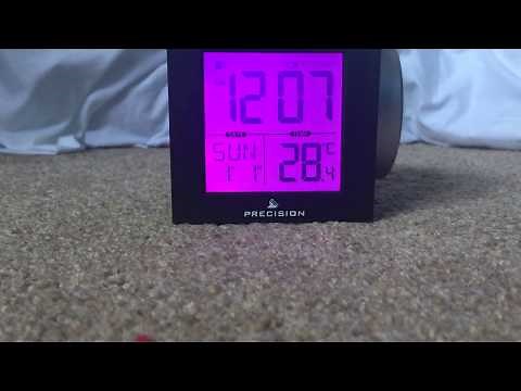 Precision Radio Controlled Projection Digital Alarm Clock