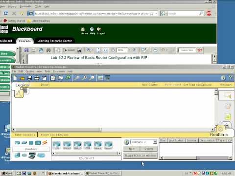CCNA 3 Ch 1 Lab Intro using Packet Tracer 5.0