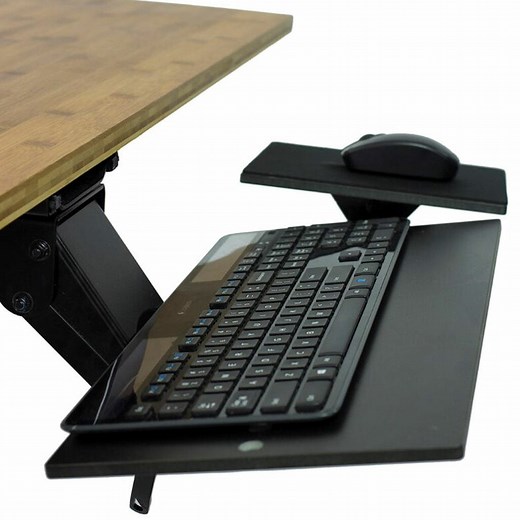 KT1 Ergonomic Under-Desk Keyboard Tray | Adjustable Height & Tilt