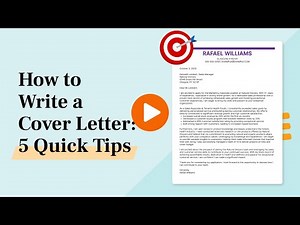 How to Write a Cover Letter: 5 Quick Tips