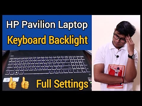 HP Pavilion Laptop keyboard backlight settings | How To Control Keyboard Backlight | Full Settings