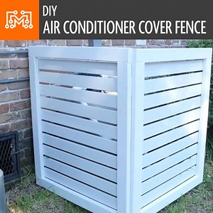 How to make an air conditioner cover fence | I Like To Make Stuff