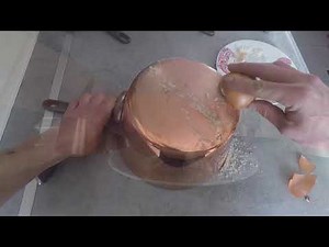 How to clean copper pots : Grandmother technic 2