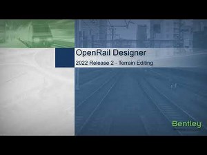 OpenRail Designer 2022 Release 2 -Terrain Editing