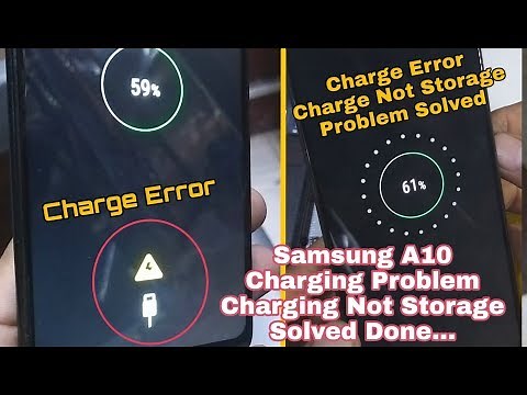 Samsung A10 M10 Charging Problem Charging Not Stored Unplug Charger Show Error Solved