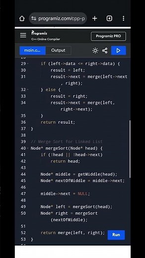 Merge Sort on Linked List | Efficient Sorting for Interviews (C++ Code Explained)