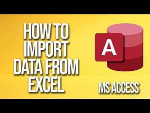 How To Import Data From Excel Microsoft Access Tutorial