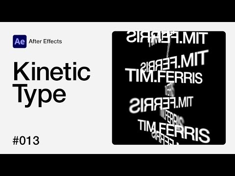 After Effects Tutorial: Kinetic Typography #013