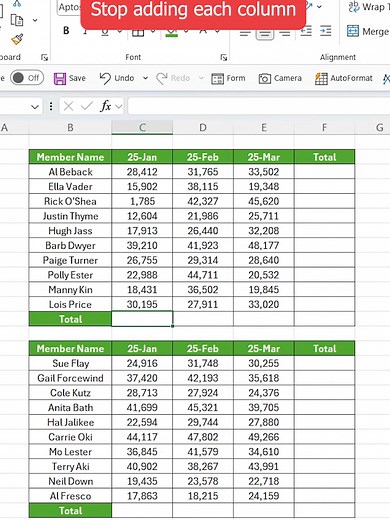AutoSum: Instant Column and Row Totals in Excel