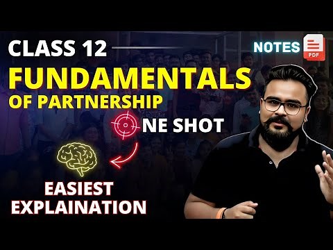 FUNDAMENTALS OF PARTNERSHIP class 12 ONE SHOT ACCOUNTS chapter 1 | Gaurav Jain
