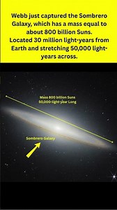 Sombrero Galaxy : 800 Billion Suns Heavy! #sombrero #galaxy