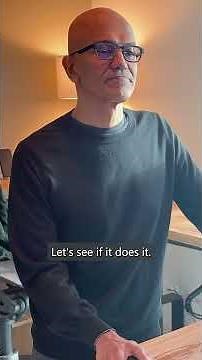 Satya Nadella completes the Microsoft 365 Copilot Challenge