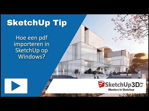 🏷️Hoe een pdf importeren in SketchUp op Windows? 💎 #SketchUp #Tip #063