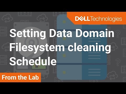 How to determine and set the filesystem cleaning schedule on Dell EMC Data Domain