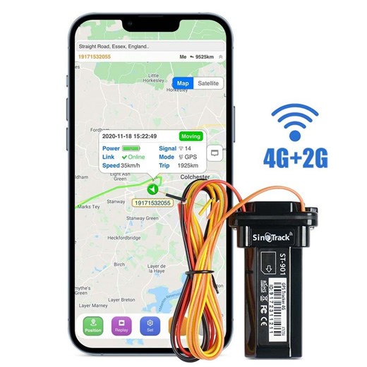 For SinoTrack ST-901L Waterproof GPS Tracker 4Wire 4G Version with Built-in Battery Navigation Device by Manufacturer