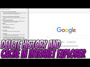 How To Delete History and Cache In Windows 10 Internet Explorer Tutorial