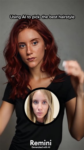 Are you team blonde or team brunette? Or maybe even team pink? Try our AI Hair preset and let us know | Remini - AI Photo Enhancer