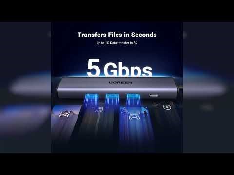 Review: UGREEN USB to Ethernet Adapter, 5 in 1 USB Hub with Ethernet, Plug and Play, Multiport...