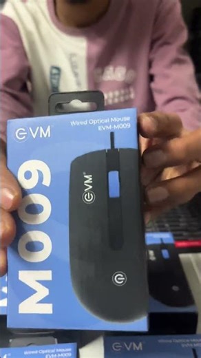 EVM M009 Wired Optical Mouse | 1000 DPI USB Office Mouse | Smooth & Durable Design