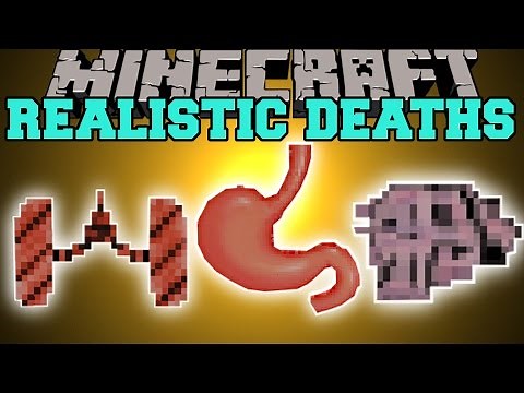 Minecraft: REALISTIC DEATHS (EAT ORGANS, DISSECT MOB CORPSES, BRAINS, & MORE!) Mod Showcase
