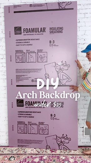 DIY Foam Board Arch Backdrop Idea | Affordable Party Decor