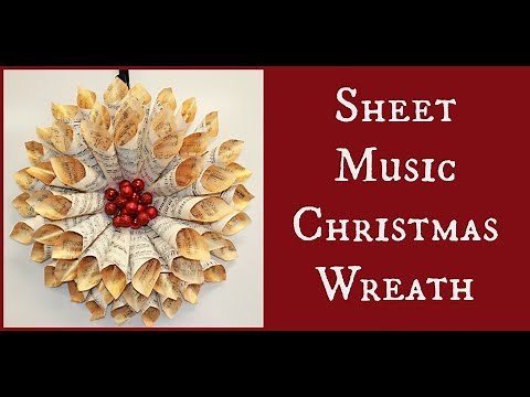 Sheet Music Wreath
