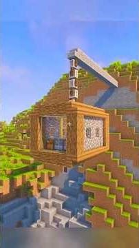 Minecraft HANGING Mountain House Tutorial 🏠 #minecraft