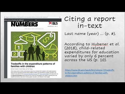 How to Cite an Annual Report in APA Style