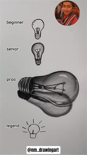 how to draw a light bulb 💡 @Nm..drawingart #art #drawing #shorts