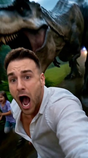 Real Life Dinosaur Let Loose At Theme Park